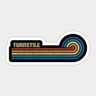 Turnstile  - Retro Sunset Sticker